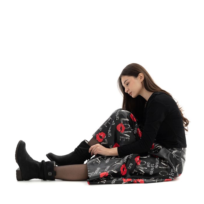 Rieker қара жартылай етіктері Z9583-00