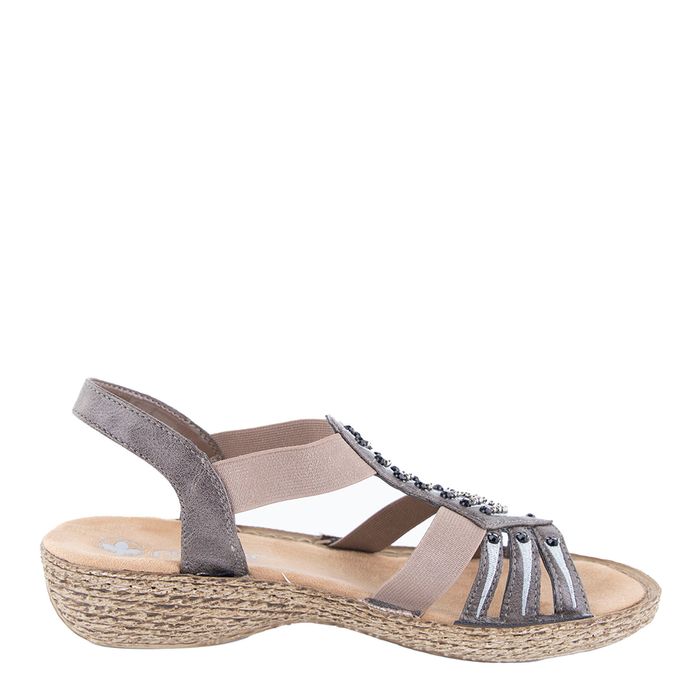 Rieker сұр сандалдары 65861-45