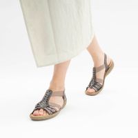 Rieker сұр сандалдары 65861-45