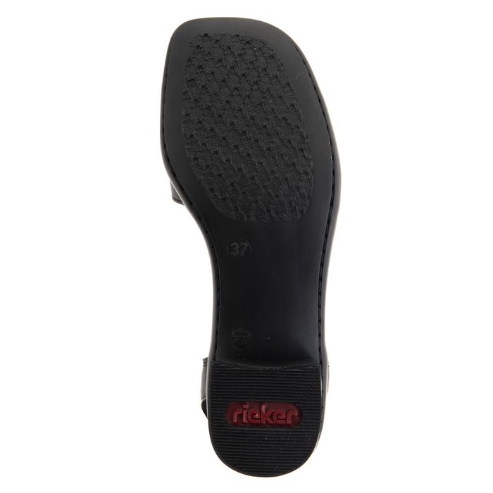 Чёрные открытые туфли Rieker 62662-01