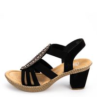 Rieker қара ашық туфлилері 66526-00