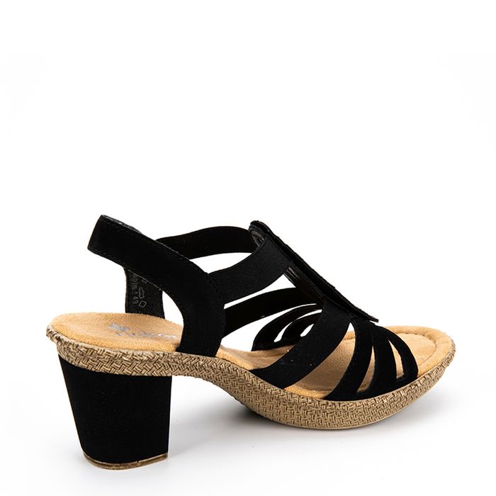 Rieker қара ашық туфлилері 66526-00