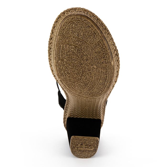 Rieker қара ашық туфлилері 66526-00