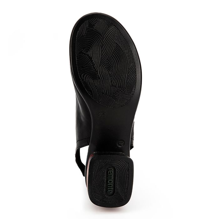 Чёрные открытые туфли REMONTE R8770-01