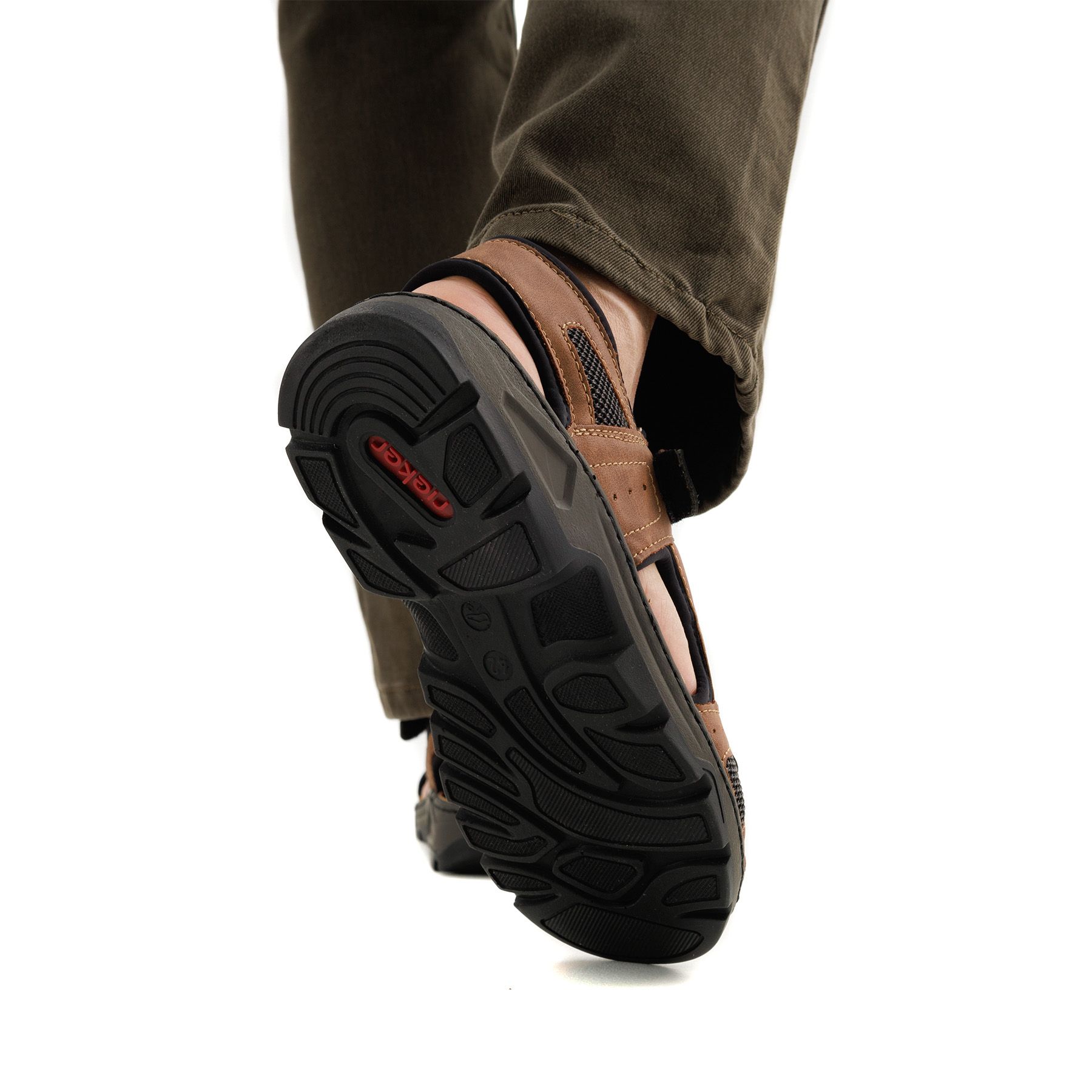Коричневые сандалии Rieker 26156-25