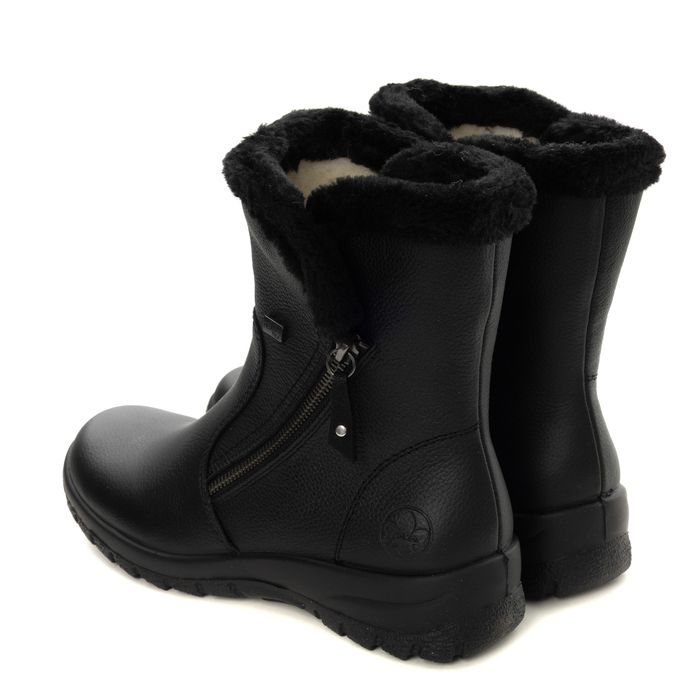 Чёрные полусапоги Rieker Z7181-00