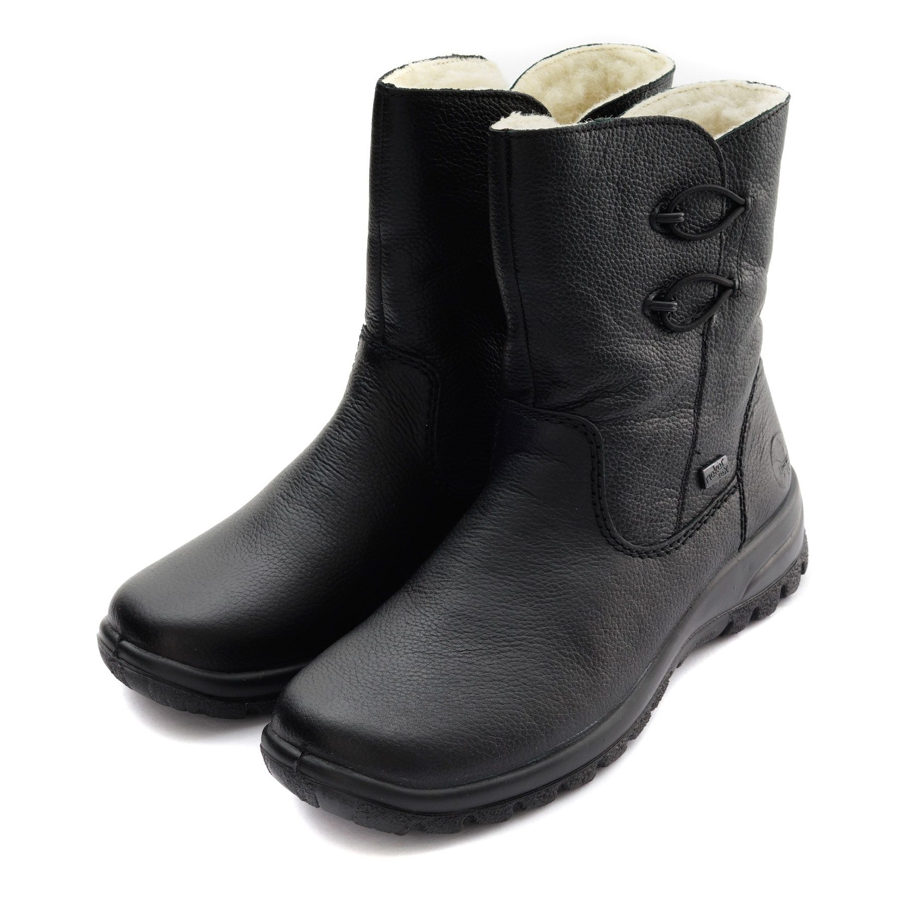 Чёрные полусапоги Rieker Z7172-00