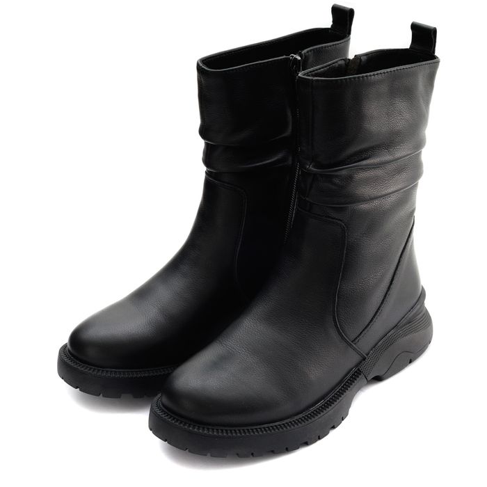Чёрные полусапоги der Spur AG085_01_01_KH