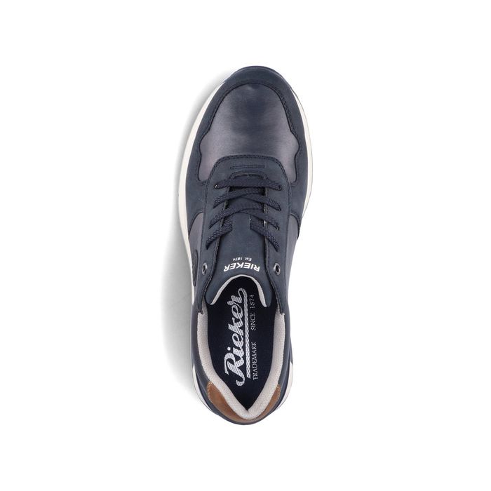 Синие низкие кроссовки Rieker 16113-14