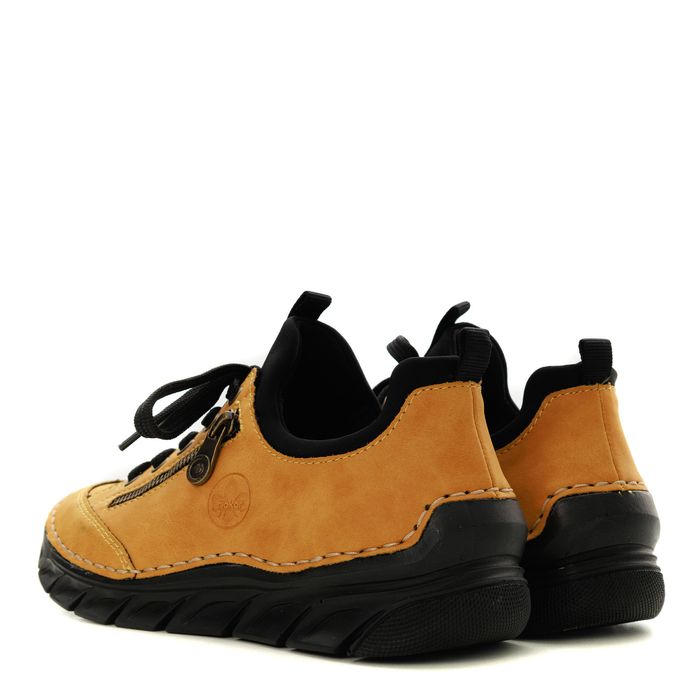 Жёлтые низкие кроссовки RIEKER 55073-68