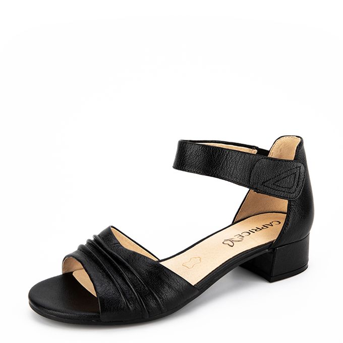 Чёрные туфли с застежкой на лодыжке Caprice