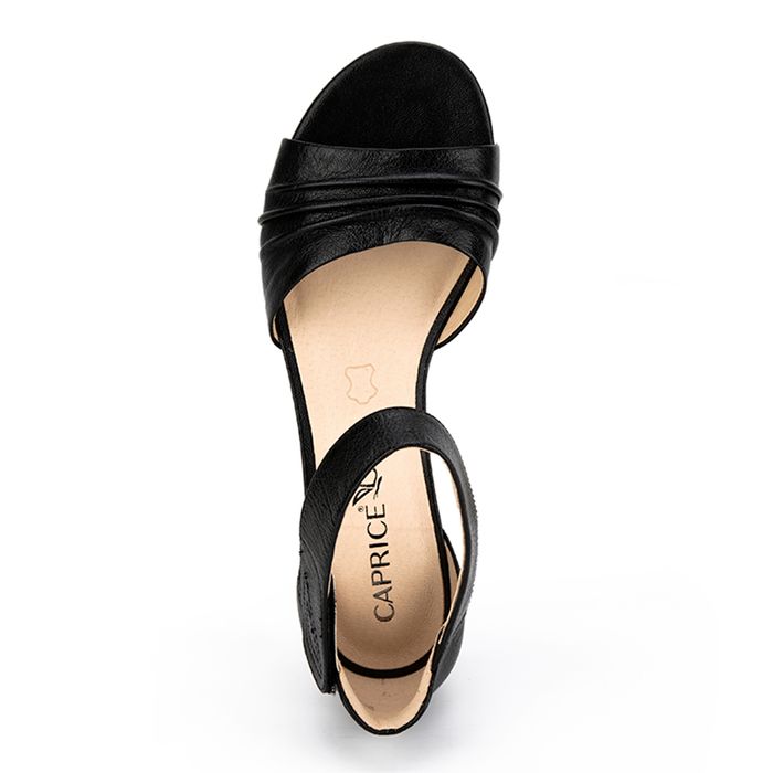 Чёрные туфли с застежкой на лодыжке Caprice 9-9-28202-08-022/221