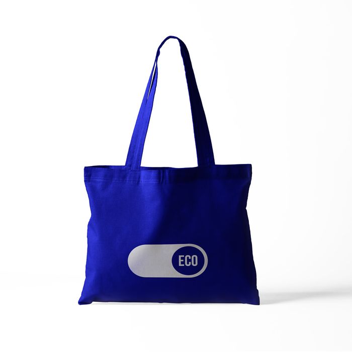 Синяя сумка-шопер Men Sen MS00017