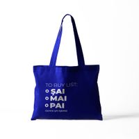 Синяя сумка-шопер Men Sen MS00019