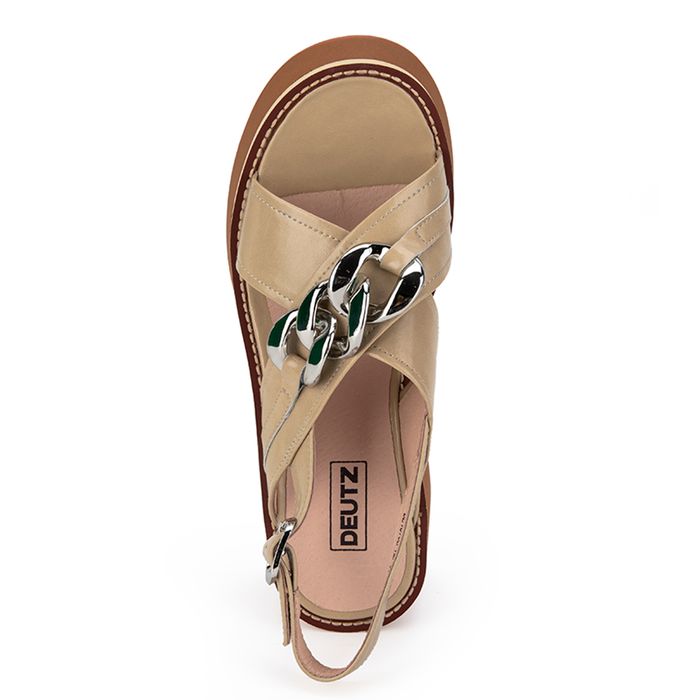 Deutz сарғыш босоножкалары DE10700-WL