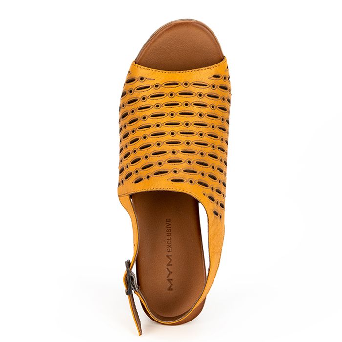 MYM сары туфлиөкшесі ашық и носком 700827-LL-10