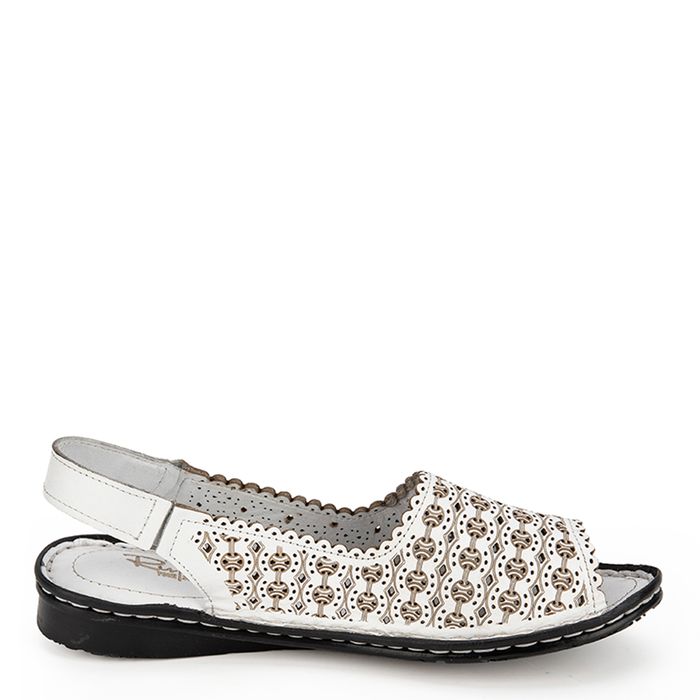 Respect ақ туфлиөкшесі ашық и носком 500118-LL-06