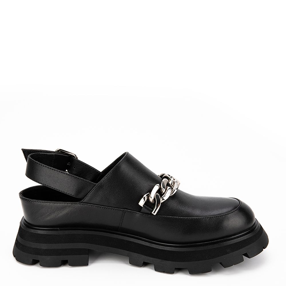 Чёрные туфли с открытой пяткой CorsoComo CC8941-WL