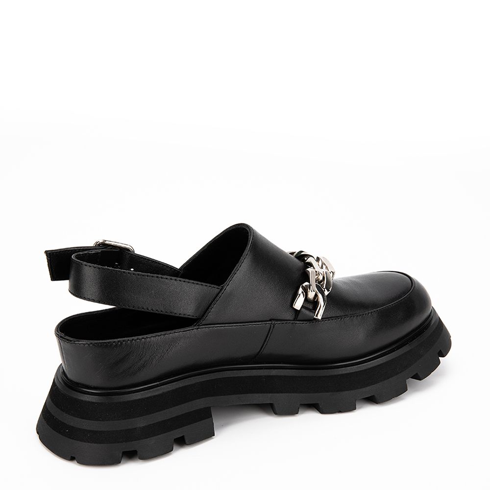 Чёрные туфли с открытой пяткой CorsoComo CC8941-WL