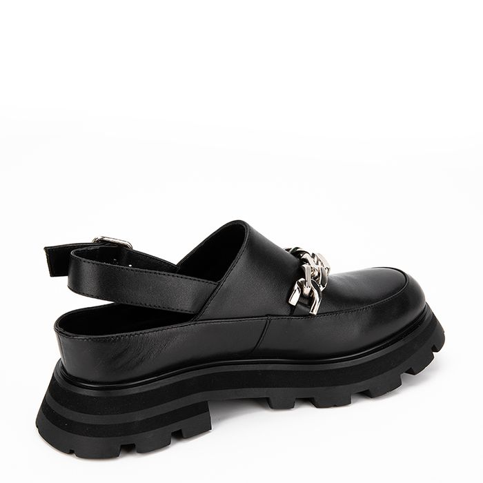 Чёрные туфли с открытой пяткой CorsoComo CC8941-WL