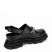 Чёрные туфли с открытой пяткой CorsoComo CC8941-WL
