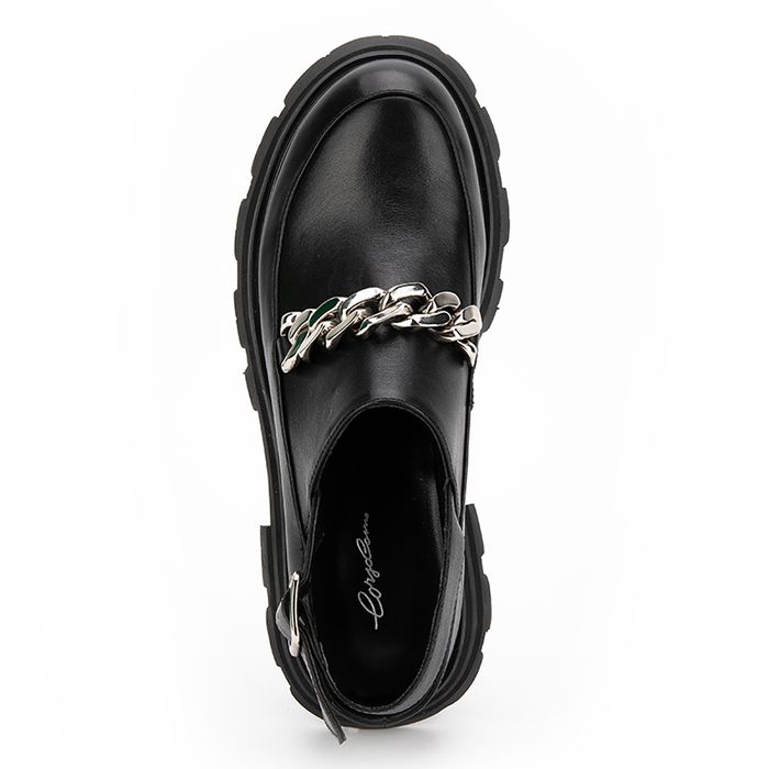 Чёрные туфли с открытой пяткой CorsoComo CC8941-WL