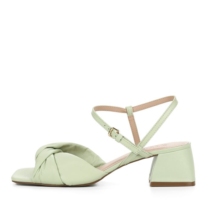 Respect жасыл туфли ашық табанмен