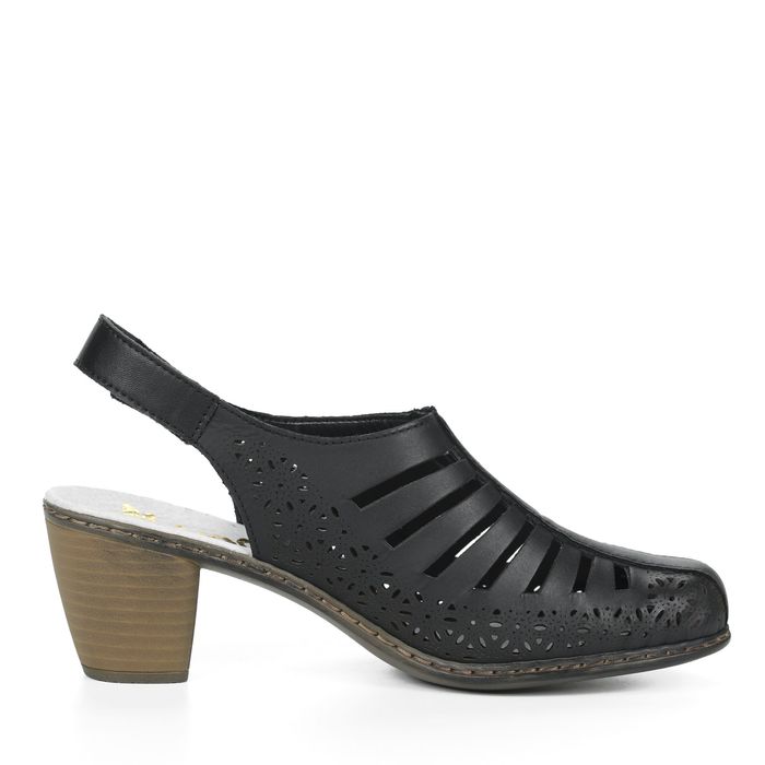 Rieker қара туфлиөкшесі ашық 40959-00