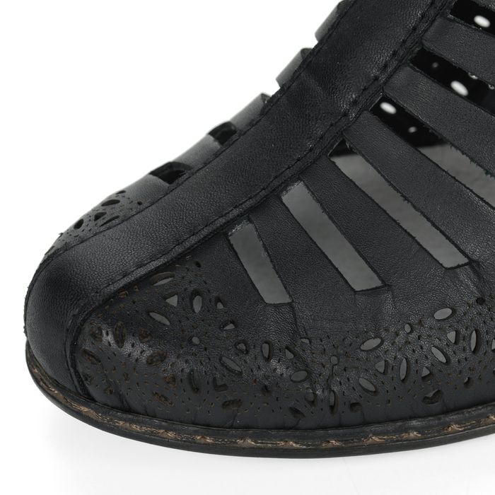 Чёрные туфли с открытой пяткой Rieker 40959-00