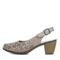 Серые туфли с открытой пяткой Rieker 40981-64