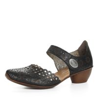 Rieker қара ашық табанды туфлилері 43753-00