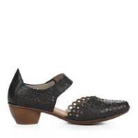 Rieker қара ашық табанды туфлилері 43753-00