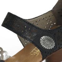 Rieker қара ашық табанды туфлилері 43753-00