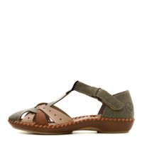 Rieker хаки туфли ашық табаны M1655-54