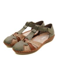 Rieker хаки туфли ашық табаны M1655-54