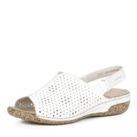 Белые пантолеты на каблуке Rieker V7267-80