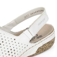 Белые пантолеты на каблуке Rieker V7267-80