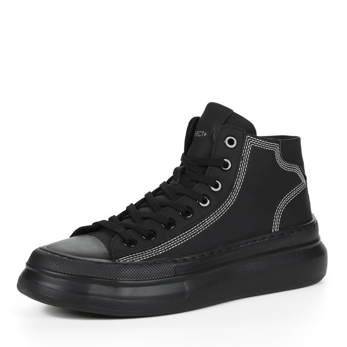 Чёрные высокие кеды Respect IK42-155823