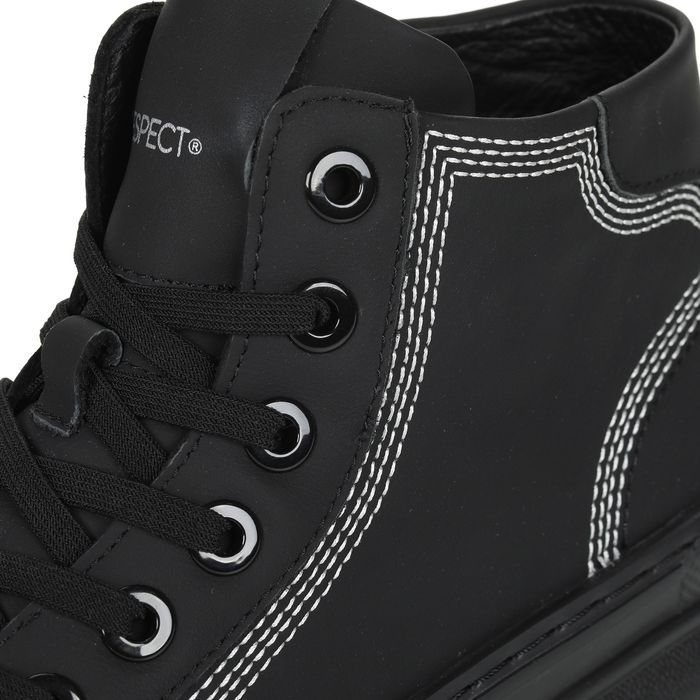 Чёрные высокие кеды Respect IK42-155823