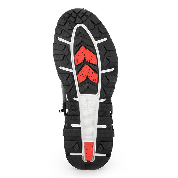 Rieker қара үрілген аяқ киімі W0065-00