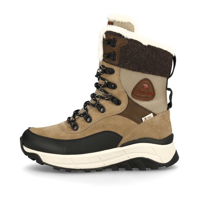 Rieker қоңыр биік кроссовкалары