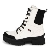 Белые берцы Rieker W0374-80