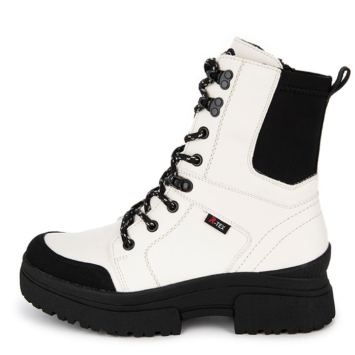 Белые берцы Rieker W0374-80