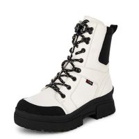 Белые берцы Rieker W0374-80