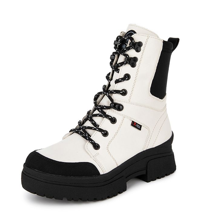 Белые берцы Rieker W0374-80