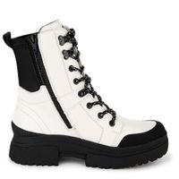 Белые берцы Rieker W0374-80