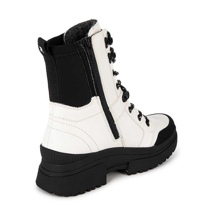 Белые берцы Rieker W0374-80