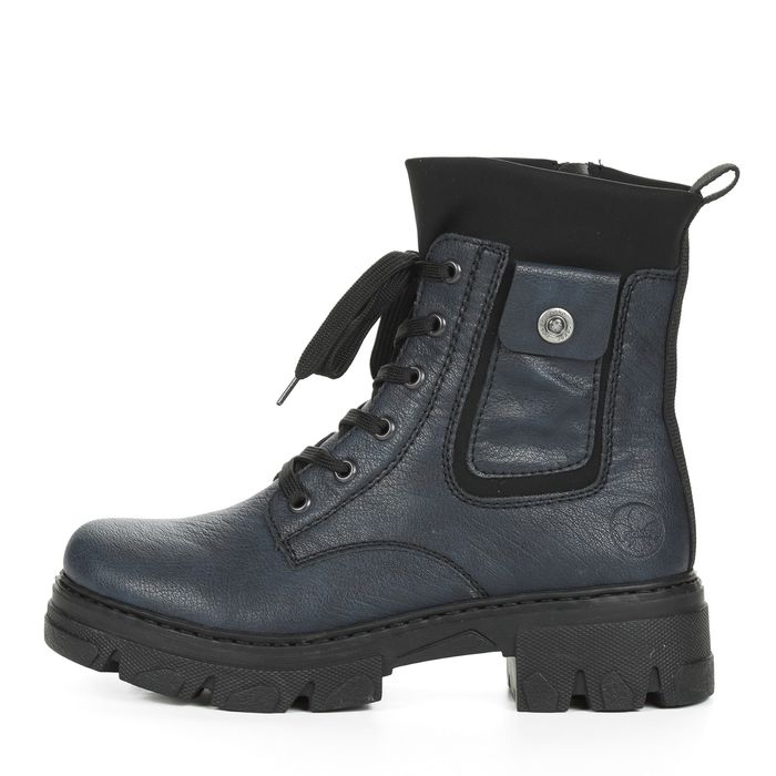 Синие ботинки RIEKER 74640-14