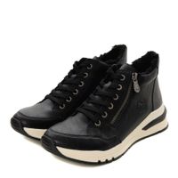 Чёрные высокие кроссовки Rieker M6644-00