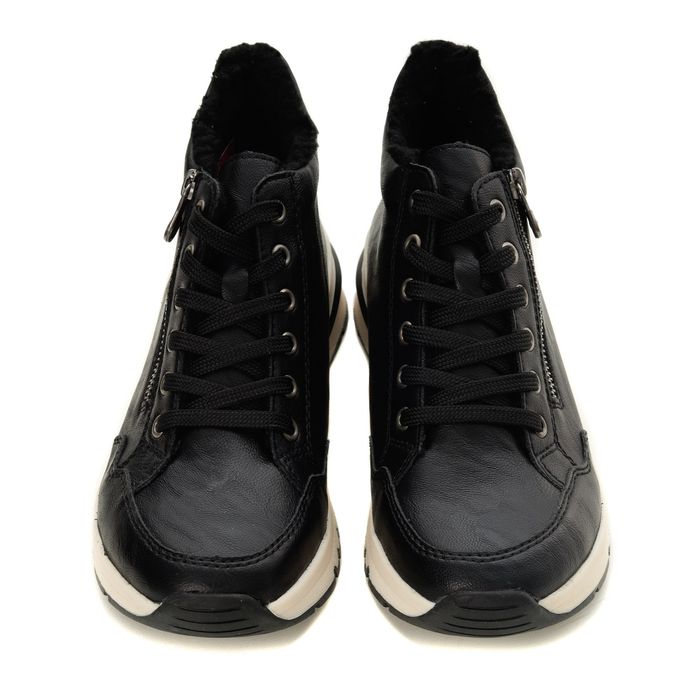 Rieker қара биік кроссовкалары M6644-00
